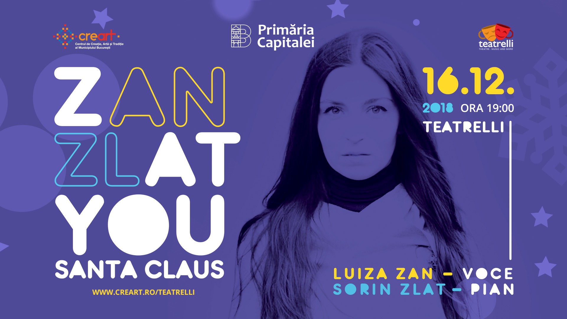 ZAT You Santa Claus: Luiza Zan – voce, Sorin Zlat – pian