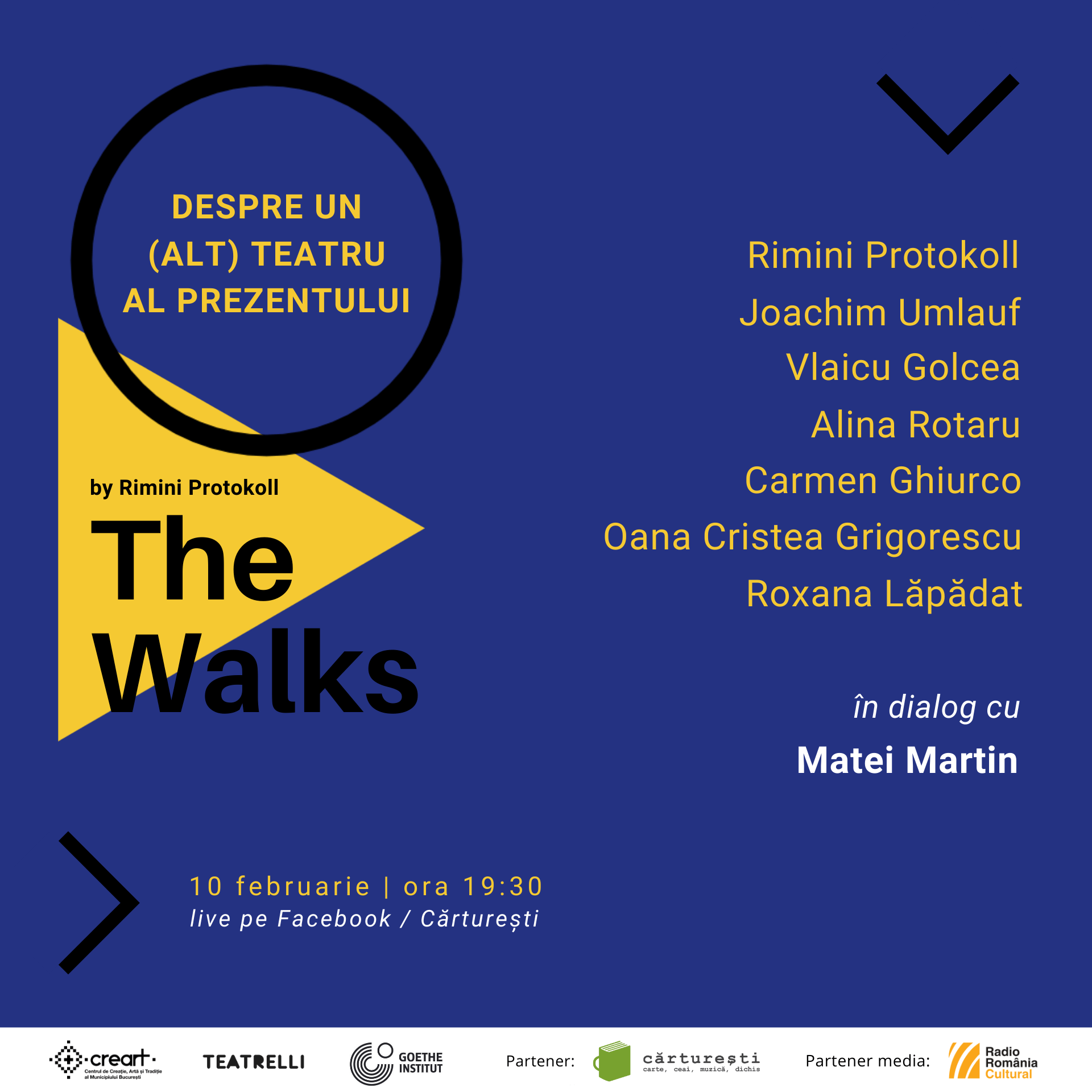 Dezbatere #online  Despre un (alt) teatru al prezentului – The Walks, by Rimini Protokoll