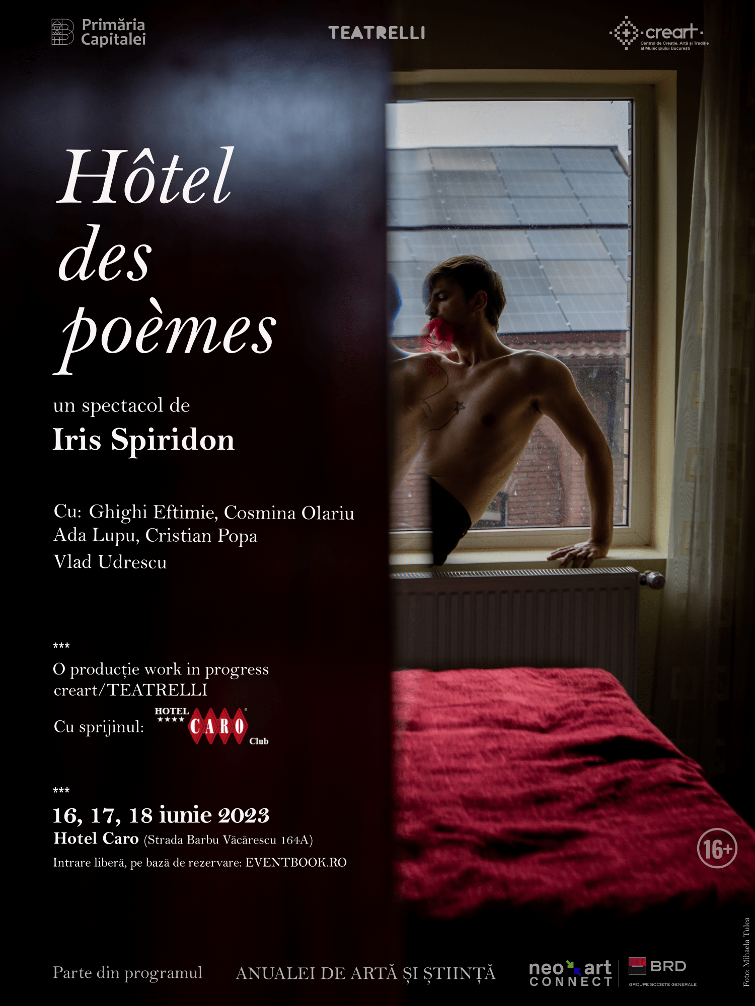 HÔTEL DES POÈMES – Spectacol în camere de hotel